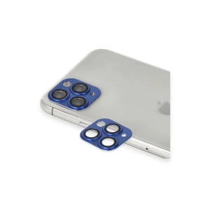 Mey İthalat®  iPhone 11 Pro Max Pers Alüminyum Kamera Lens - Lacivert