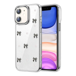 Mey İthalat®   iPhone 12 Fiyonk Desenli Kapak - Desen 8