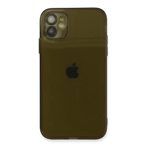 Mey İthalat®  iPhone 12 Kılıf Fly Lens Silikon - Siyah