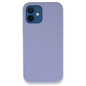 Mey İthalat®  iPhone 12 Kılıf Lansman Legant Silikon - Lila