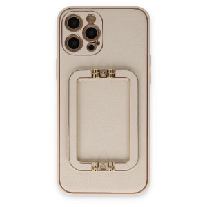 Mey İthalat® iPhone 12 Pro Kılıf Coco Elit Kapak - Gold