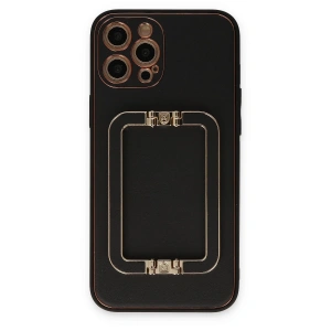 Mey İthalat® iPhone 12 Pro Kılıf Coco Elit Kapak - Siyah