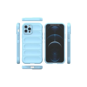 Mey İthalat®  iPhone 12 Pro Kılıf Optimum Silikon - Sky Blue
