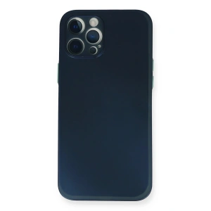 Mey İthalat® iPhone 12 Pro Kılıf PP Ultra İnce Kapak - Mavi