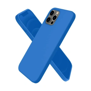 Mey İthalat®  iPhone 12 Pro Max Kılıf First Silikon - Mavi