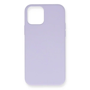 Mey İthalat® iPhone 12 Pro Max Kılıf Nano içi Kadife Silikon- Lila