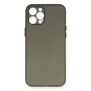 Mey İthalat® iPhone 12 Pro Max Kılıf PP Ultra İnce Kapak - Gri