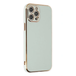 Mey İthalat® iPhone 12 Pro Max Kılıf Volet Silikon - Açık Yeşil