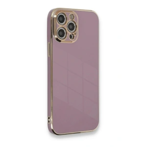 Mey İthalat® iPhone 12 Pro Max Kılıf Volet Silikon - Mor