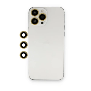 Mey İthalat®  iPhone 12 Pro Max Shine Kamera Lens - Gold