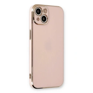Mey İthalat®  iPhone 13 Kılıf Volet Silikon - Pembe
