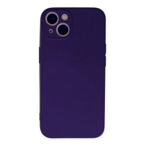 Mey İthalat®  iPhone 13 Mini Kılıf Nano içi Kadife Silikon - Mor