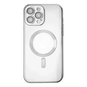 Mey İthalat®  iPhone 13 Pro Kılıf Kross Magneticsafe Kapak - Gümüş