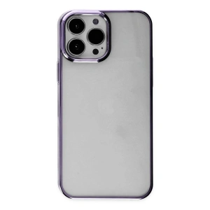 Mey İthalat®  iPhone 13 Pro Max Kılıf Element Silikon - Mor