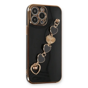Mey İthalat®  iPhone 13 Pro Max Kılıf Esila Silikon - Siyah