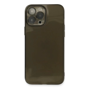 Mey İthalat®  iPhone 13 Pro Max Kılıf Fly Lens Silikon - Siyah