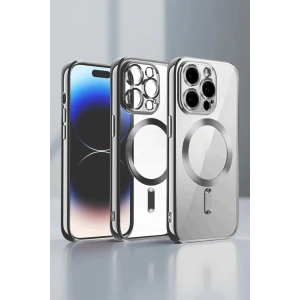 Mey İthalat®  iPhone 13 Pro Max Kılıf Kross Magneticsafe Kapak - Titan Gri