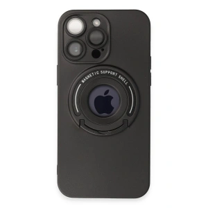 Mey İthalat® iPhone 13 Pro Max Kılıf Lukka Magneticsafe Kapak - Siyah