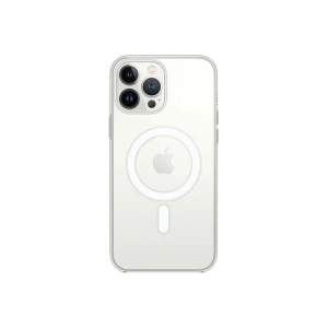 Mey İthalat®  iPhone 13 Pro Max Kılıf Magneticsafe Şeffaf Silikon - Şeffaf