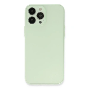 Mey İthalat®  iPhone 13 Pro Max Kılıf Puma Silikon - Açık Yeşil