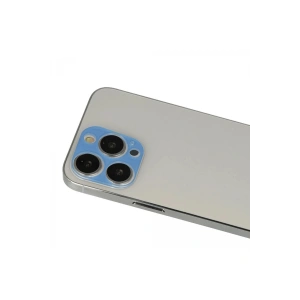 Mey İthalat®  iPhone 13 Pro Max Rainbow Kamera Lens Koruma Cam - Mavi