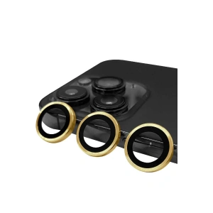 Mey İthalat®  iPhone 13 Pro Max Raze Metal Kamera Lens - Gold