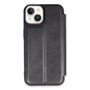 Mey İthalat®   iPhone 14 Kılıf Flip Cover - Siyah