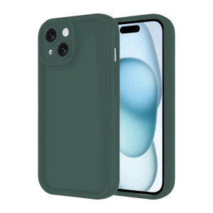Mey İthalat®  iPhone 14 Kılıf Viera Silikon - Koyu Yeşil