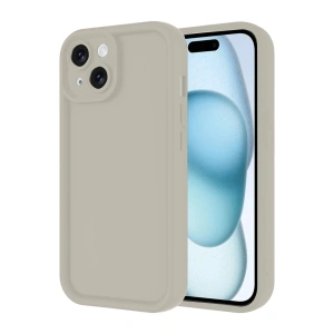 Mey İthalat®  iPhone 14 Kılıf Viera Silikon - Krem