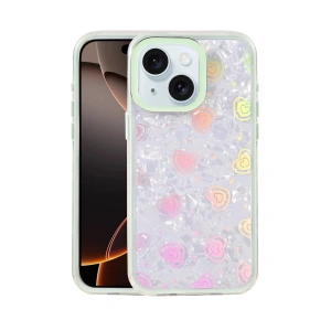 Mey İthalat®   iPhone 14 Lumi Desenli Kapak - Yeşil