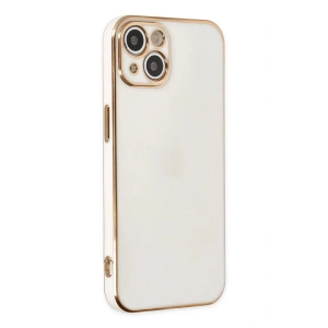 Mey İthalat®  iPhone 14 Plus Kılıf Volet Silikon - Beyaz