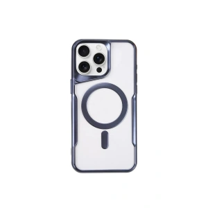 Mey İthalat®  iPhone 14 Pro Kılıf Boyi Magsafe Silikon Kapak - Lacivert