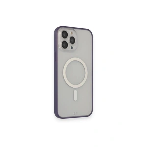 Mey İthalat®  iPhone 14 Pro Kılıf Grand Magneticsafe Kapak - Mor