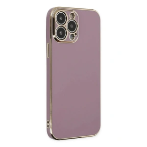 Mey İthalat®  iPhone 14 Pro Kılıf Volet Silikon - Mor