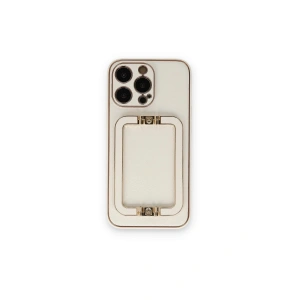 Mey İthalat®  iPhone 14 Pro Max Kılıf Coco Elit Kapak - Beyaz