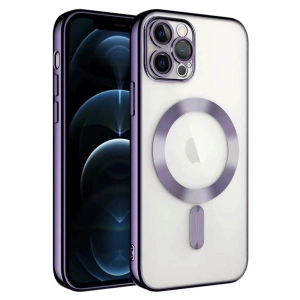Mey İthalat®   iPhone 14 Pro Max Kılıf Kross Magneticsafe Kapak - Mor