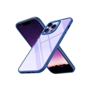 Mey İthalat®  iPhone 14 Pro Max Kılıf Power Silikon - Mavi