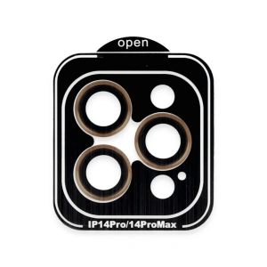 Mey İthalat®  iPhone 14 Pro Max PVD Metal Kamera Lens - Turuncu