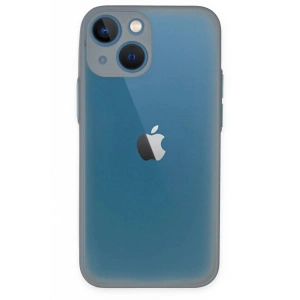 Mey İthalat®  iPhone 15 Plus Kılıf Montreal Silikon Kapak - Gri