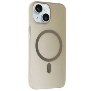 Mey İthalat®  iPhone 15 Plus Tuna PC Slim Magsafe Kapak - Titan Gri