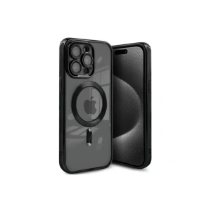 Mey İthalat®  iPhone 15 Pro Kılıf Kross Magneticsafe Kapak - Siyah