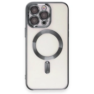 Mey İthalat®  iPhone 15 Pro Kılıf Kross Magneticsafe Kapak - Titan Gri
