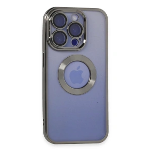 Mey İthalat®  iPhone 15 Pro Kılıf Slot Silikon - Titan Gri