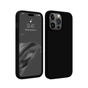Mey İthalat®  iPhone 15 Pro Max Kılıf First Silikon - Siyah