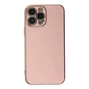Mey İthalat®  iPhone 15 Pro Max Kılıf Volet Silikon - Pembe