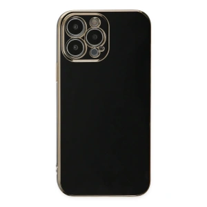 Mey İthalat®  iPhone 15 Pro Max Kılıf Volet Silikon - Siyah