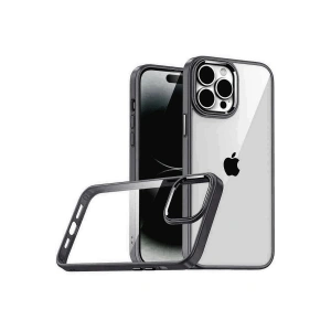 Mey İthalat®   iPhone 15 Pro Max  Lensli Silikon - Siyah