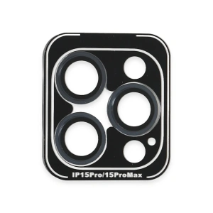 Mey İthalat®  iPhone 15 Pro Max PVD Metal Kamera Lens - Lacivert