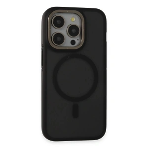 Mey İthalat®  iPhone 15 Pro Max Rocky Magsafe Kapak - Siyah