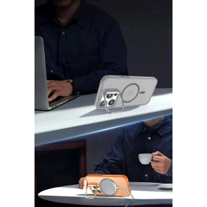 Mey İthalat®  iPhone 16 Flet Lens Magsafe Kapak - Siyah
